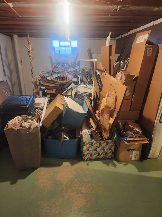 Roll-off dumpster container at job site for 4 Yard Dumpster Rental in Nevada